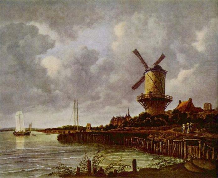 Tower Mill at Wijk bij Duurstede, Netherlands,, Jacob van Ruisdael